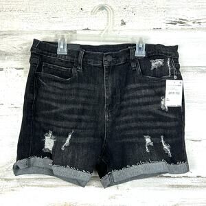 Blank NYC x Free People Women’s 30 Fulton Black Distressed Jean Shorts NEW